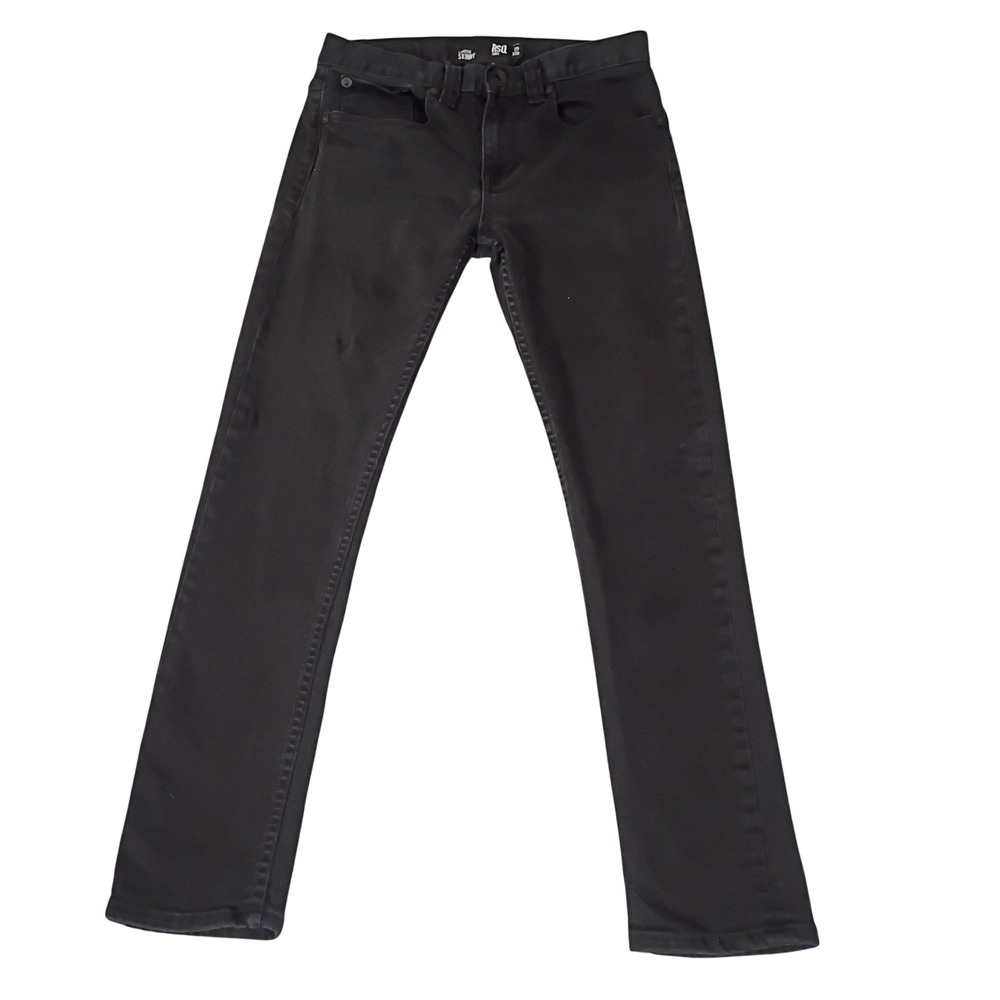 RSQ London Skinny Jeans Womens 29x30 Black Faded Stretch Denim Pants